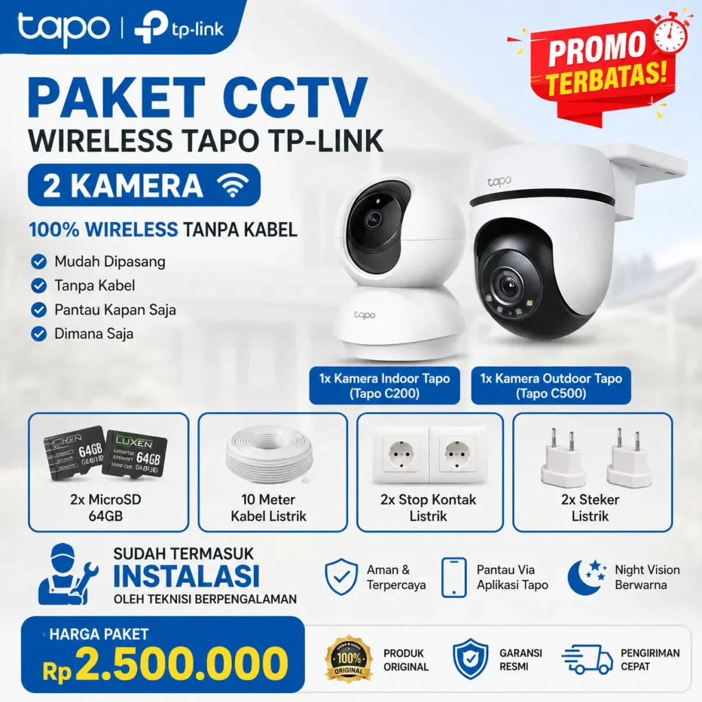 paket cctv wireless tapo